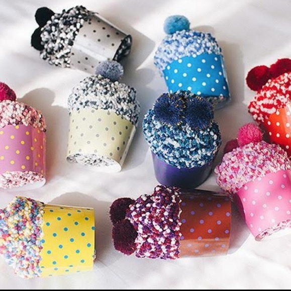 LAST 2! Pom Pom Cupcake Socks - Picture 3 of 6